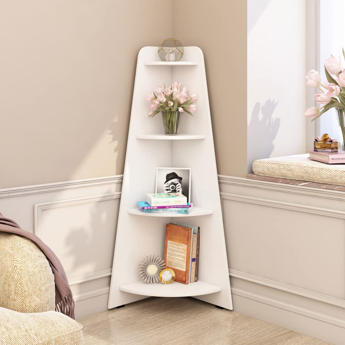 Home Centre | Helios Reynan Mafra 4-Tier Corner Shelf