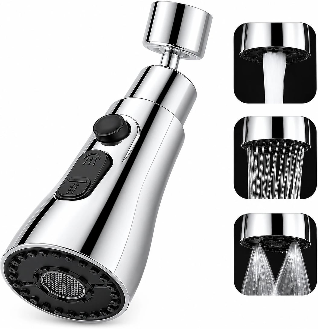 HomeBasic Flexible Tap Extender @ Rs. 148 Only | 360° Rotating Faucet Attachment | Water Saving & Splash-Proof!