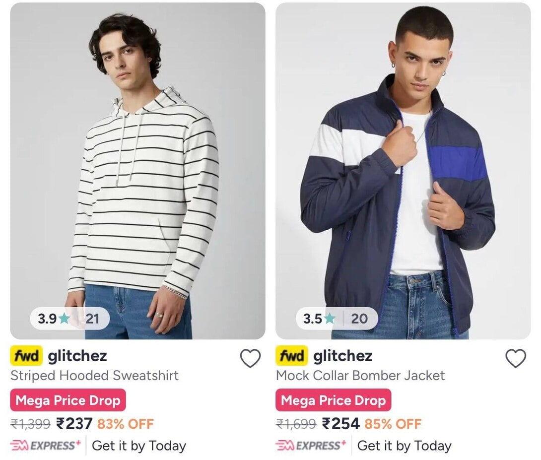 Hooded Sweatshirt / Jackets under 300