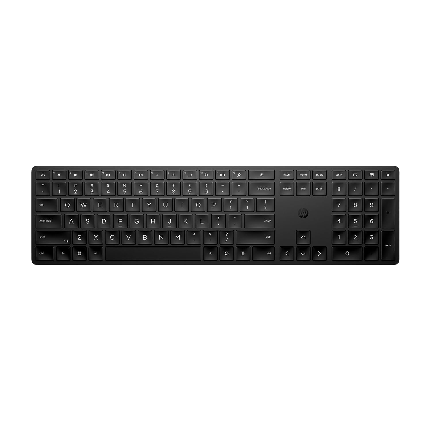 HP 450 Programmable Wireless, Full Size; 3-Zone Layout Keyboard, 2.4 GHz Wireless ConnectionUSB-A Port