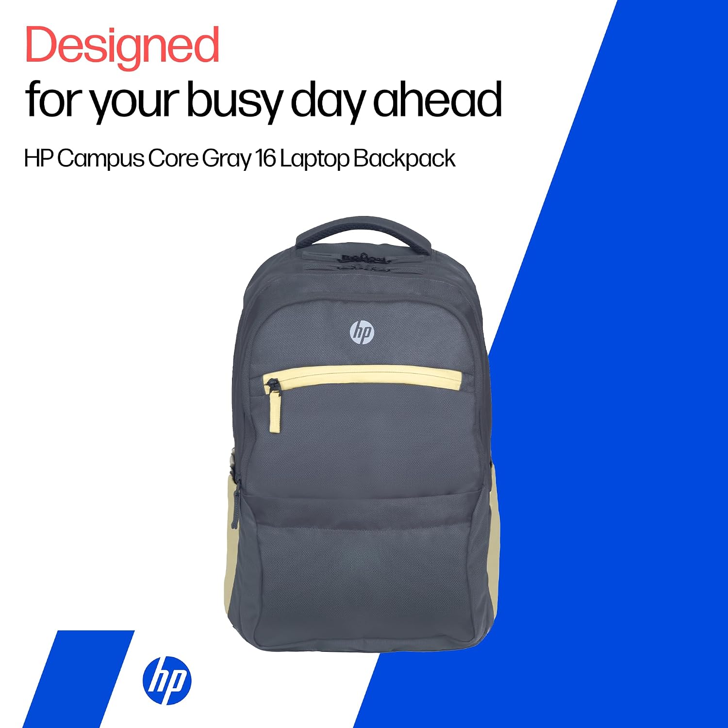 HP Campus Core 16 Laptop Backpack - Grey