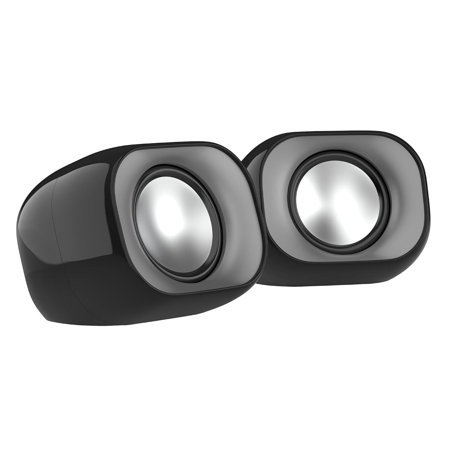 HP DHS-2111 Wired Speaker, 2-Channel Surround Sound, 3.5mm aux connectivity, PC and Phone Compatible, Easy Volume Contro