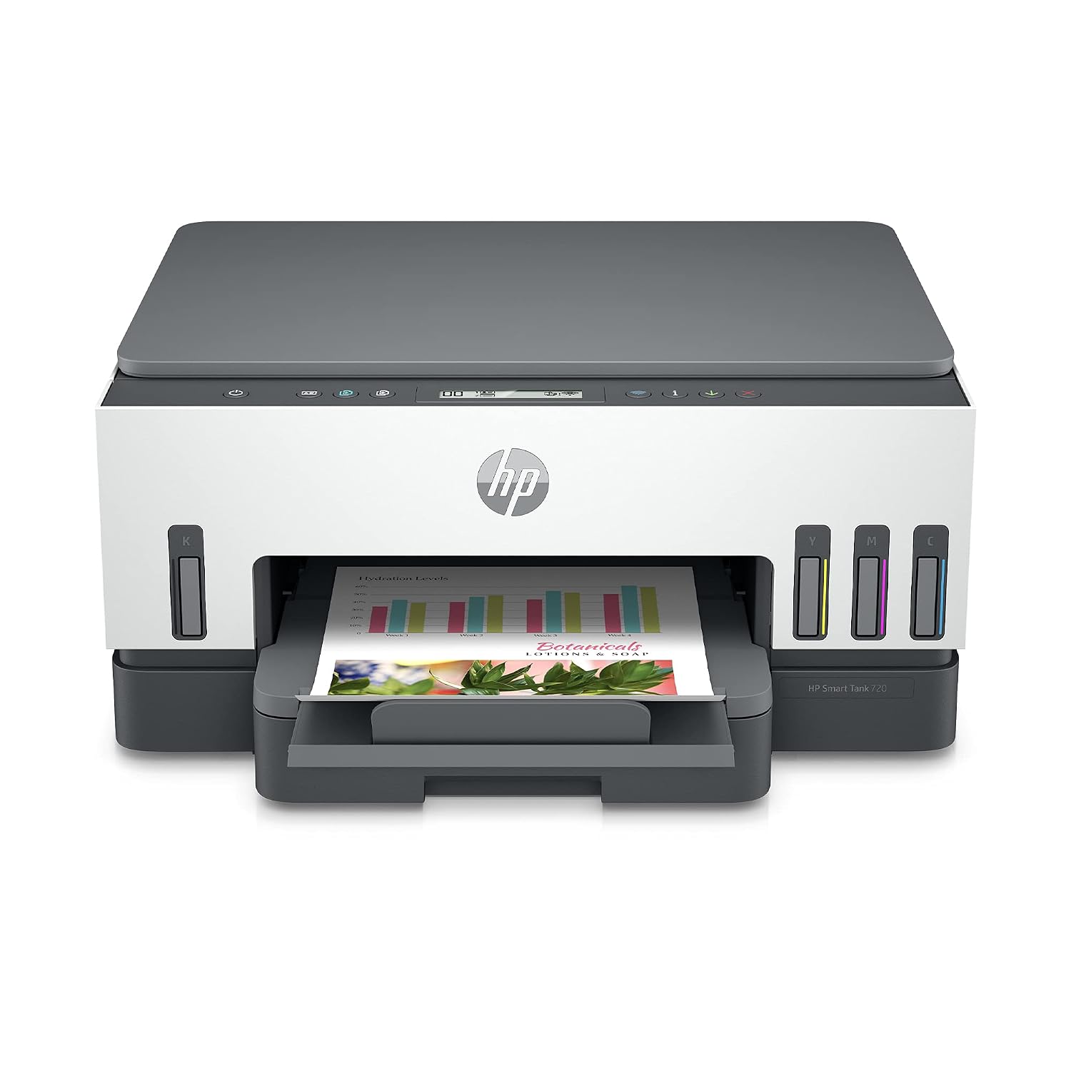 HP Smart Tank 720 All-in-One Auto Duplex WiFi Colour Printer, Print, Scan & Copy for Office