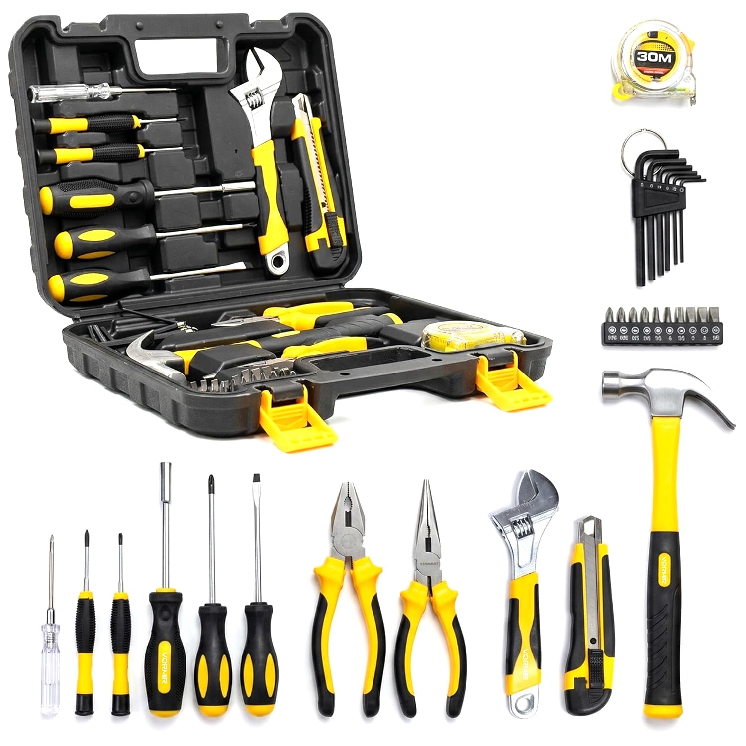 IBELL VORMIR VR TK32 40-Piece Hand Tool Kit with Chrome Finish