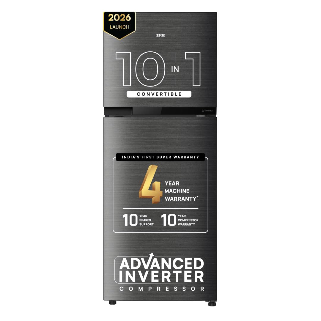 IFB 241L 2 Star 10-in-1 Convertible, Advanced Inverter Frost-Free Double Door Refrigerator with 30 Hrs Cooling Retention