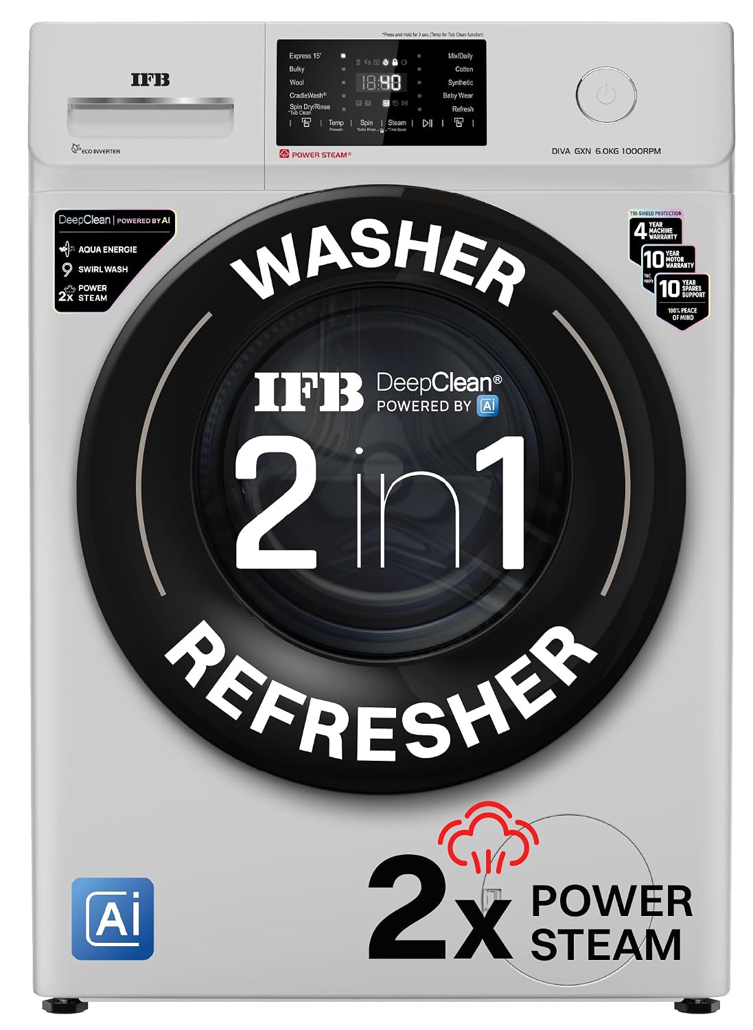 IFB 6 Kg Fully Automatic Front Load Washing Machine DIVA GXN 6010 CMS