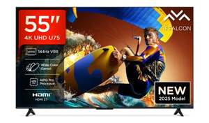 Iffalcon U75 139 cm (55 inch) Ultra HD (4K) LED Smart Google TV with 144 Hz VRR | 3GB-32GB