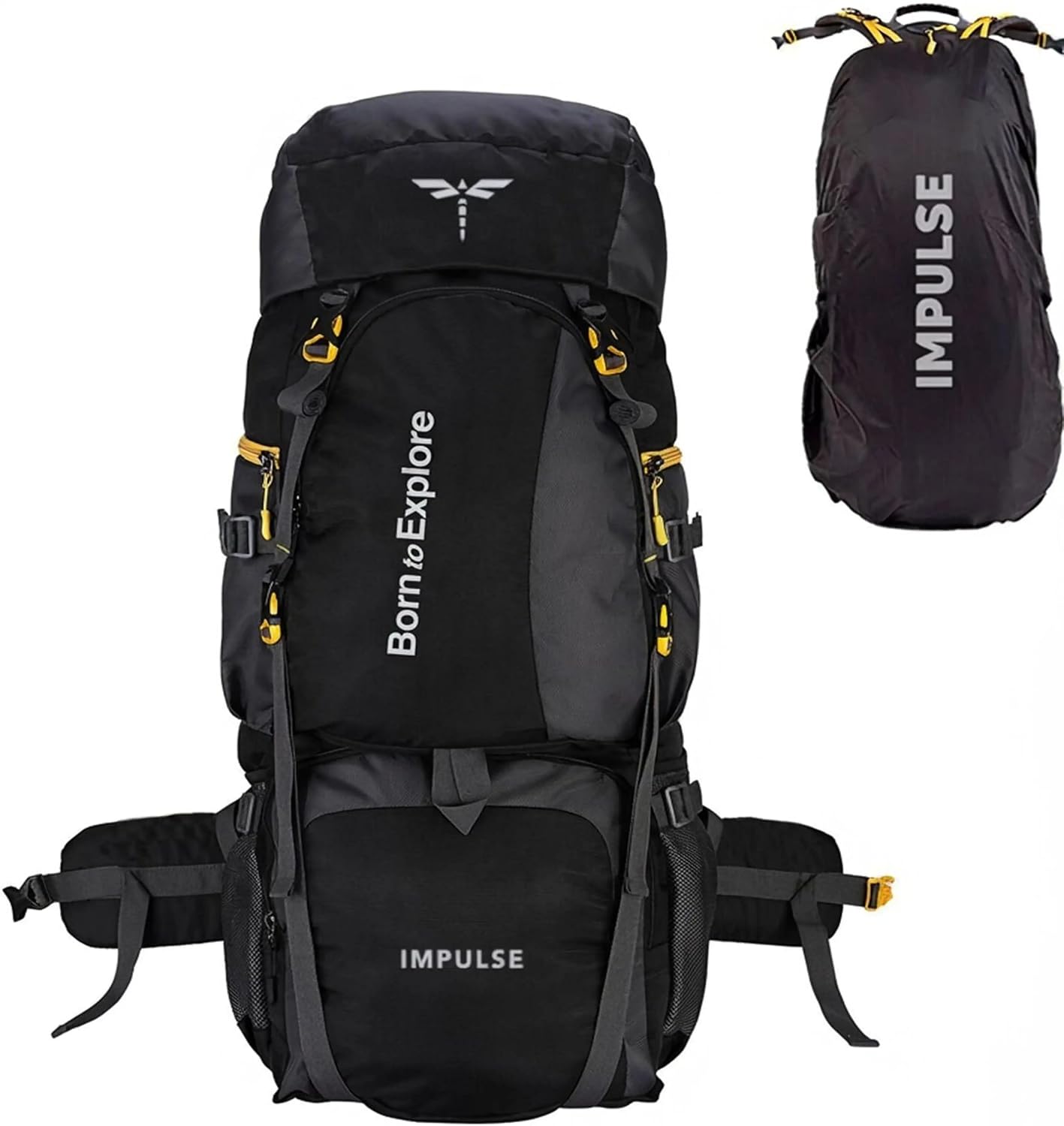 Impulse Rucksack bags 80 litres travel bag for men tourist bag for travel backpack for hiking trekking Bag for men campi