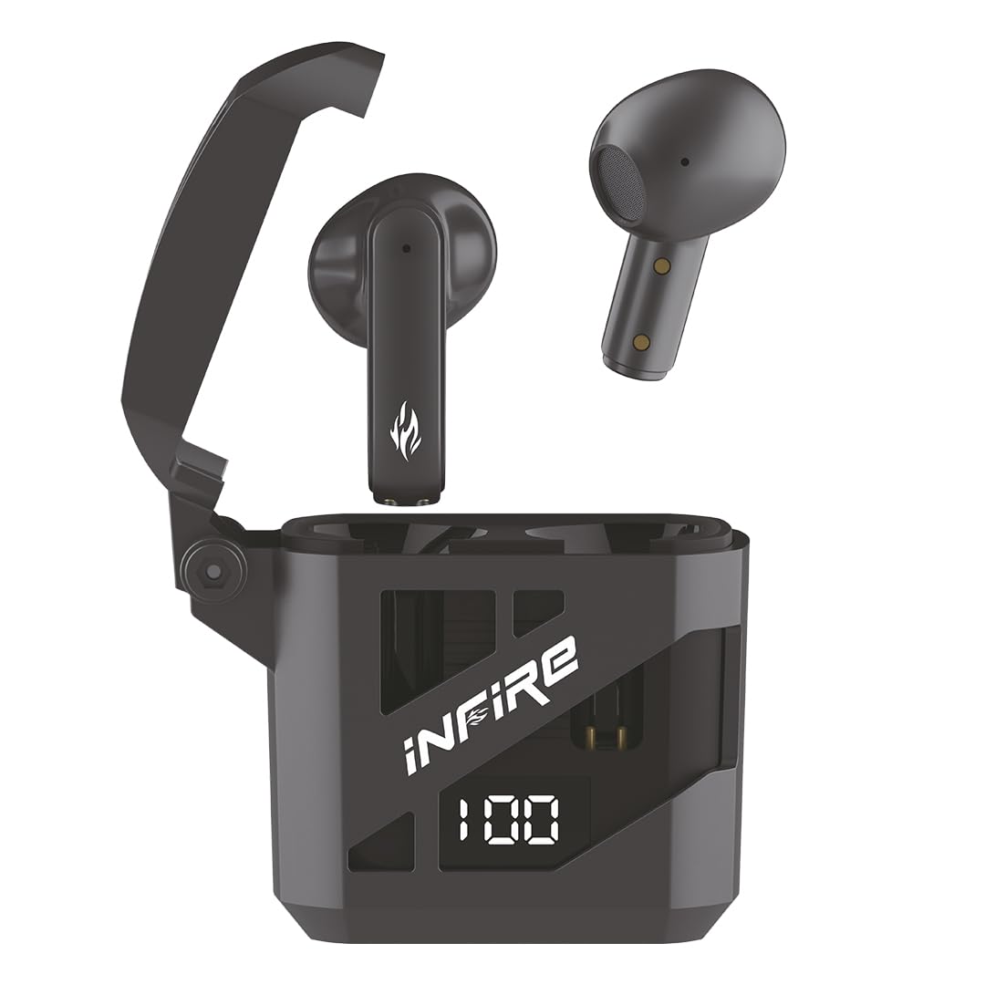 iNFiRe Firebud 64 Wireless Earbuds with 40H Playtime, Bluetooth 5.3, AI Voice Assistant, Touch Control for Calls, Music