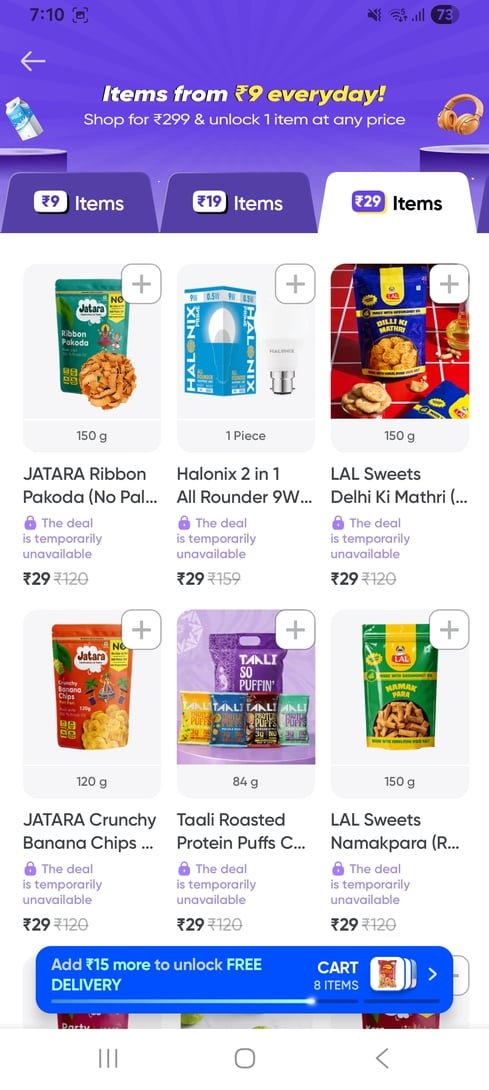 Instamart: Get products at Rs9, 19 and 29