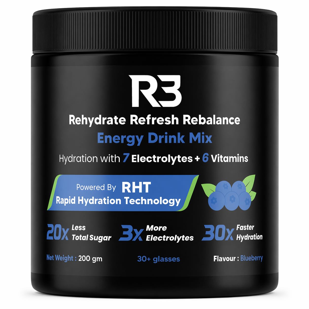 Instant Electrolyte Powder Mix | 500 mg Sodium 2:1 Na:K y