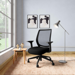 Interio by Godrej Curv Premium Mesh Wide Back Ergonomic Chair Work from Home/Study Chair | 1-Year Warranty | Height Adju