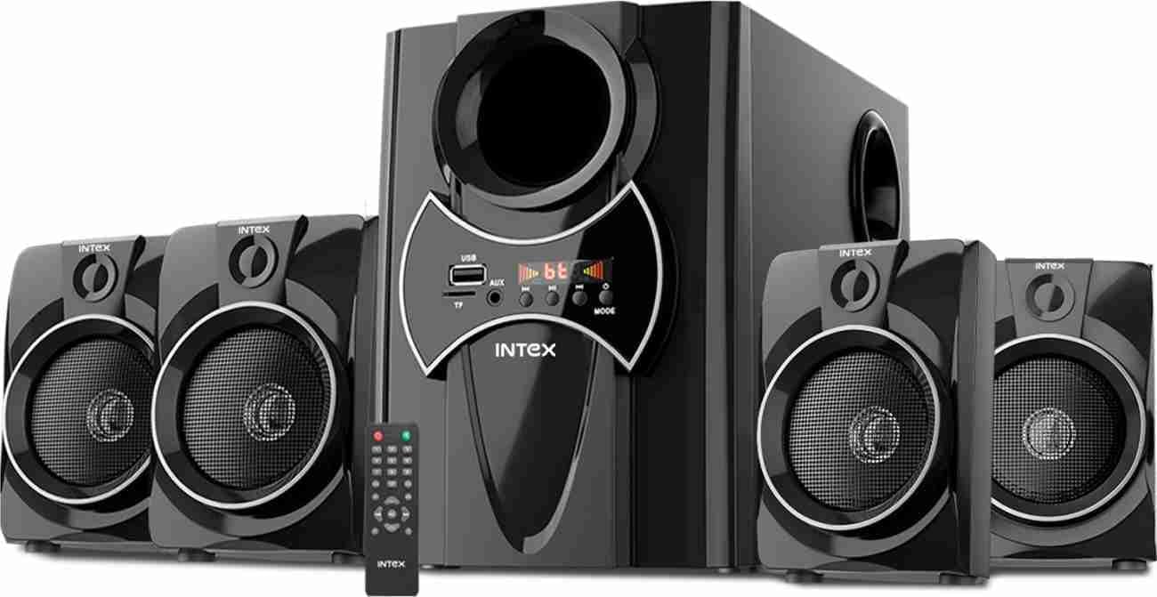 Intex 2650 Pro Auxiliary, Bluetooth Deep Bass Home Theater with Subwoofer 4.1 Channel with 70W Premium Signature Sound