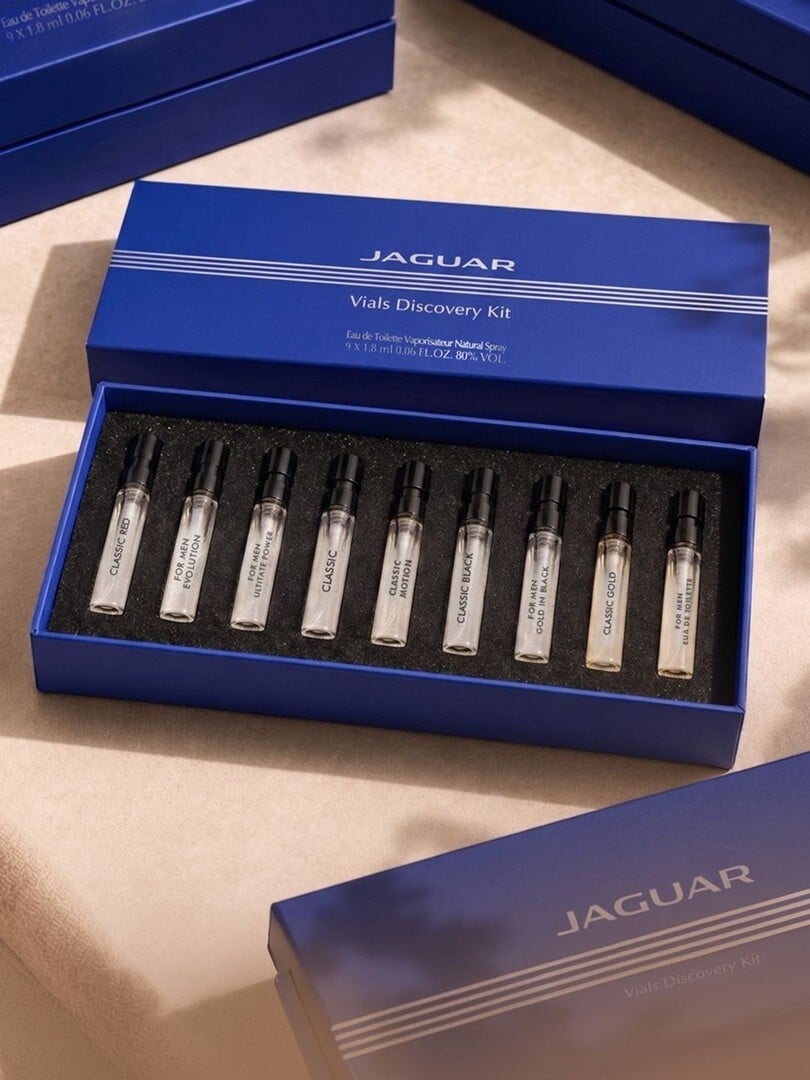 JAGUAR Blue Discovery Set Of 9 Eau De Parfum 1.8ml Each - Perfume