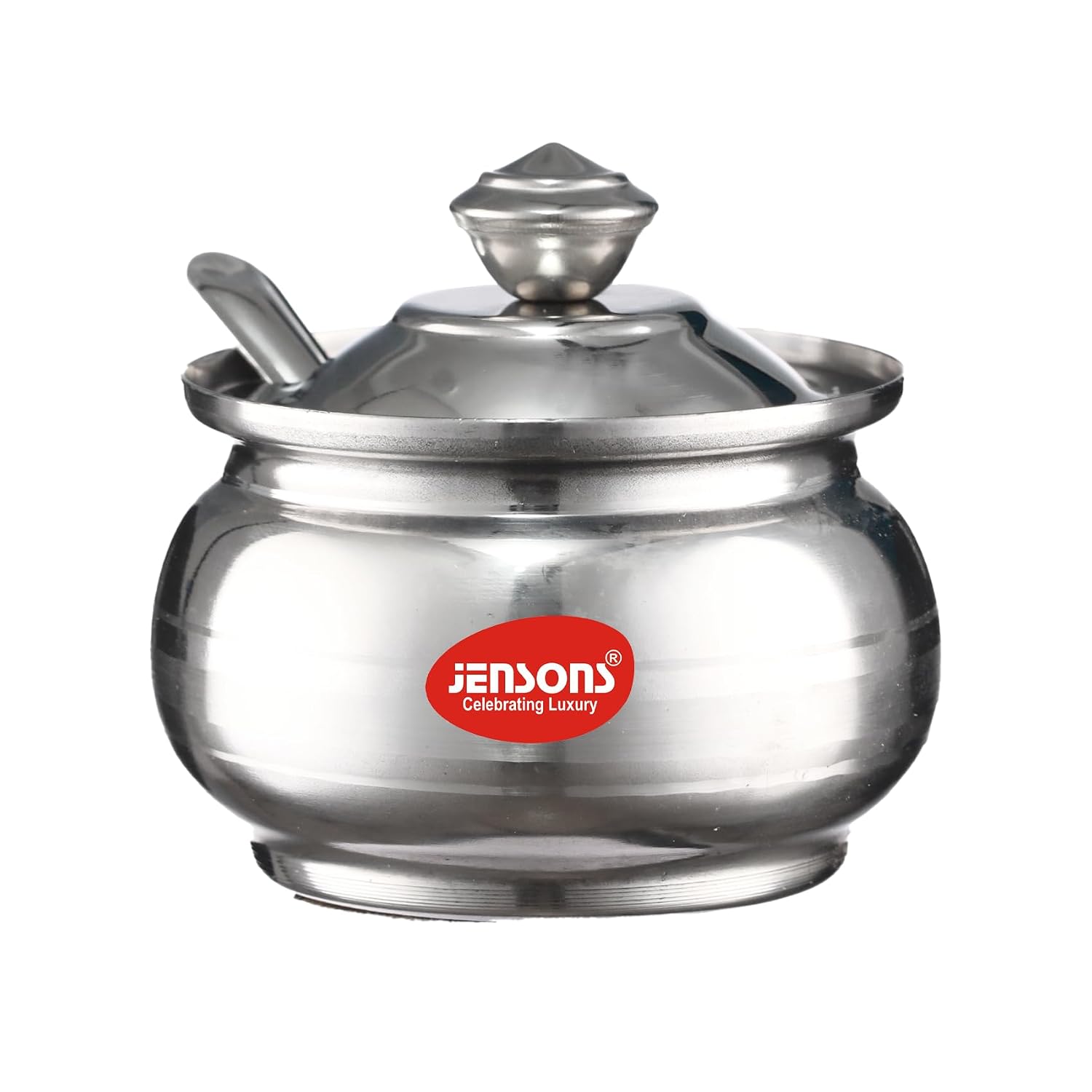 JENSONS 250ml Stainless Steel Ghee Pot  | With Lid & Spoon