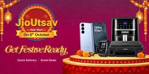 Jio utsav sale Start on 8th October - 12 months no cost EMI | Up to 10% Bank discount