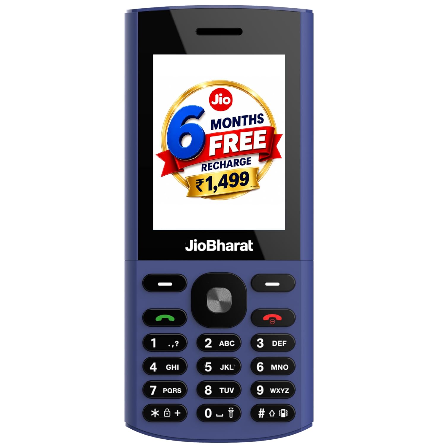 JioBharat B3 4G Keypad Phone with 6 Months Free Recharge
