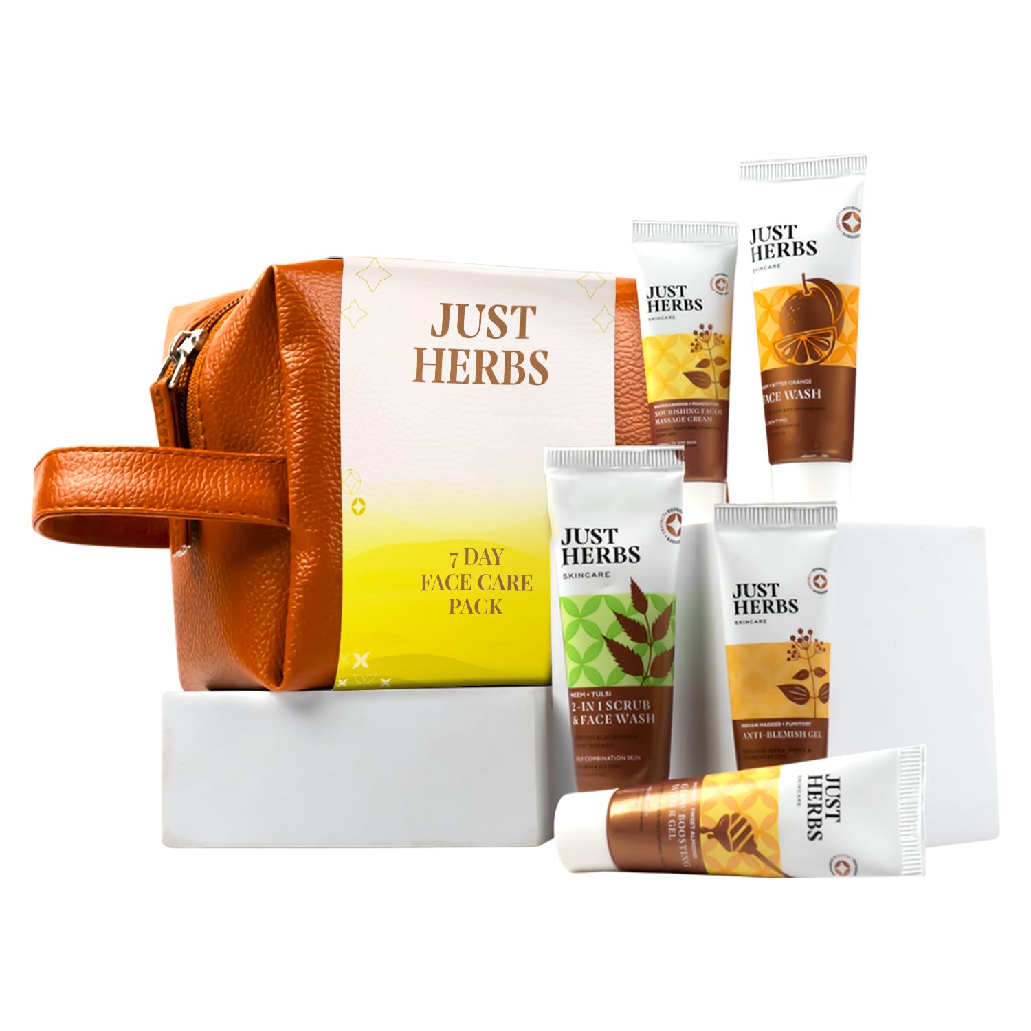 Just Herbs 7 Days Face Care Pack Skincare Essentials Combo