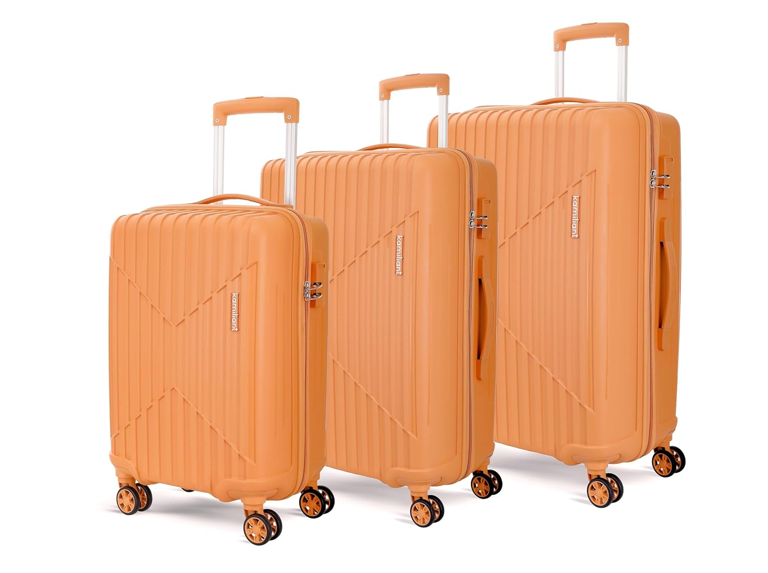 KAMILIANT by American Tourister Savvy|Trolley Bag Set of 3 (55+70+80 cms) for Travel| Hard Case Polypropylene (PP) Suitc