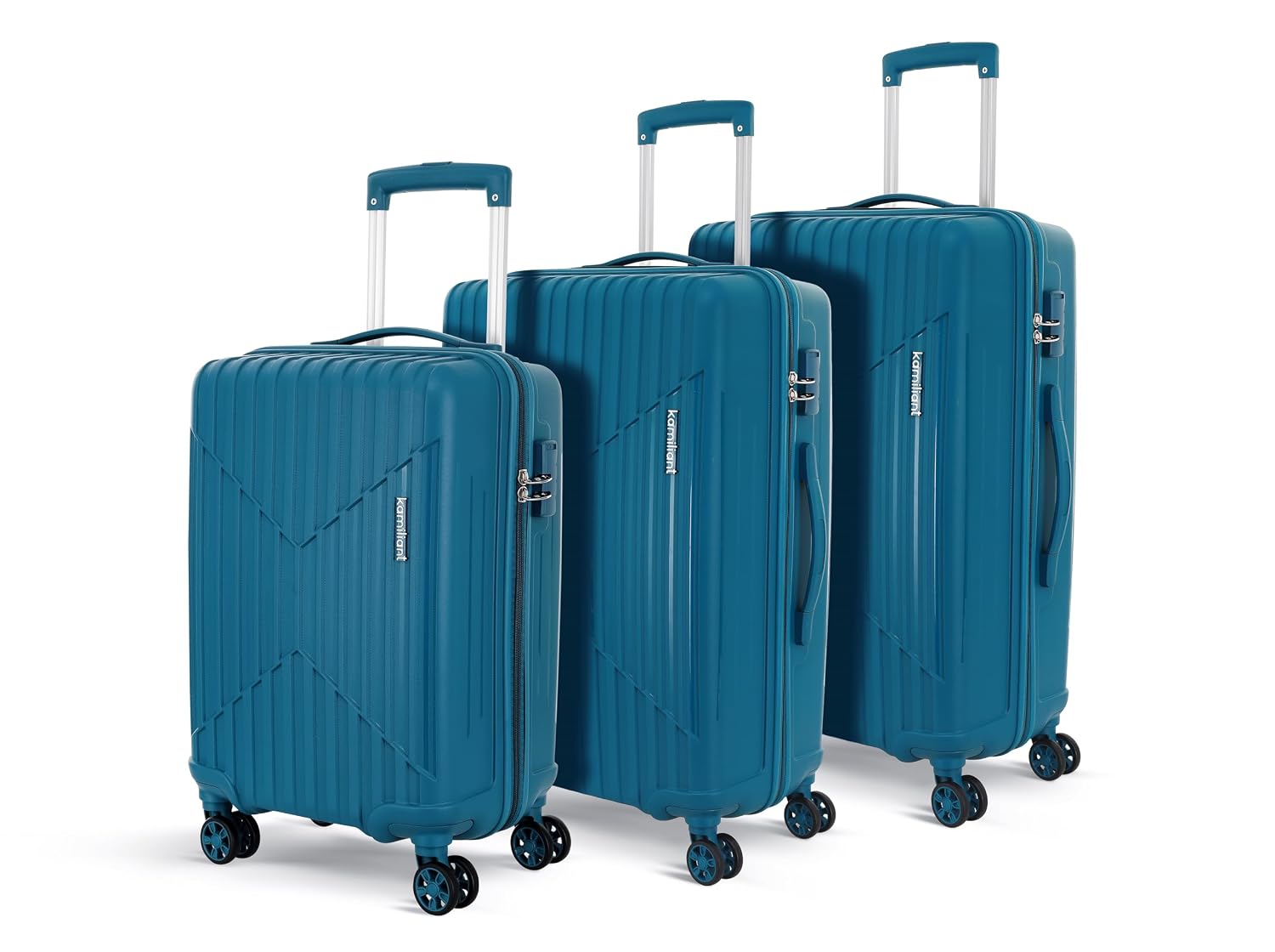 KAMILIANT by American Tourister Savvy | Trolley Bag Set of 3 (55+70+80 cms) for Travel| Hard Case Polypropylene (PP) Sui