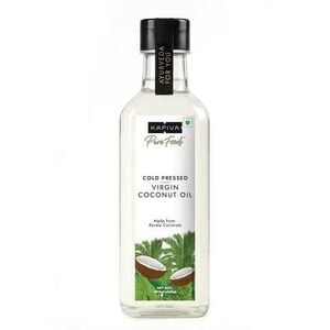 KAPIVA Virgin Cold-pressed Coconut Oil 250ml & 500ml variants | 100% Pure, Unrefined, Organic & Edible | For Cooking, Sk