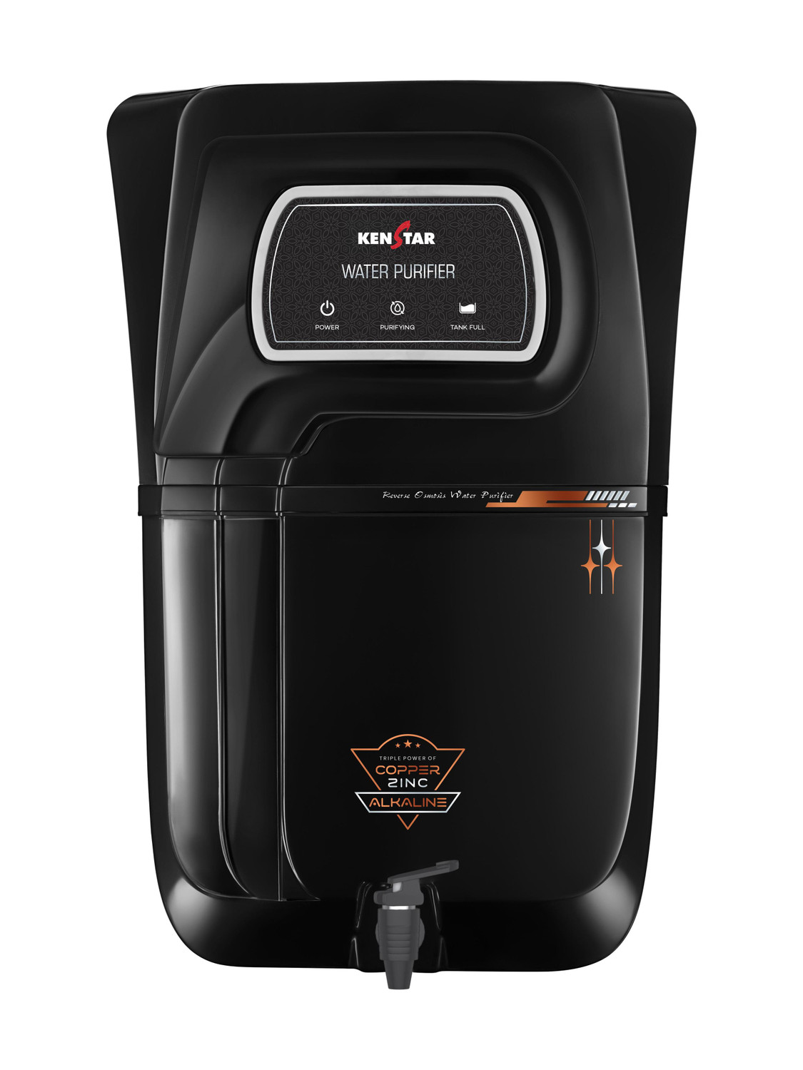 Kenstar Veda Pro 18 L RO + UV + UF + Copper + Alkaline + TDS Control Water Purifier (Black)