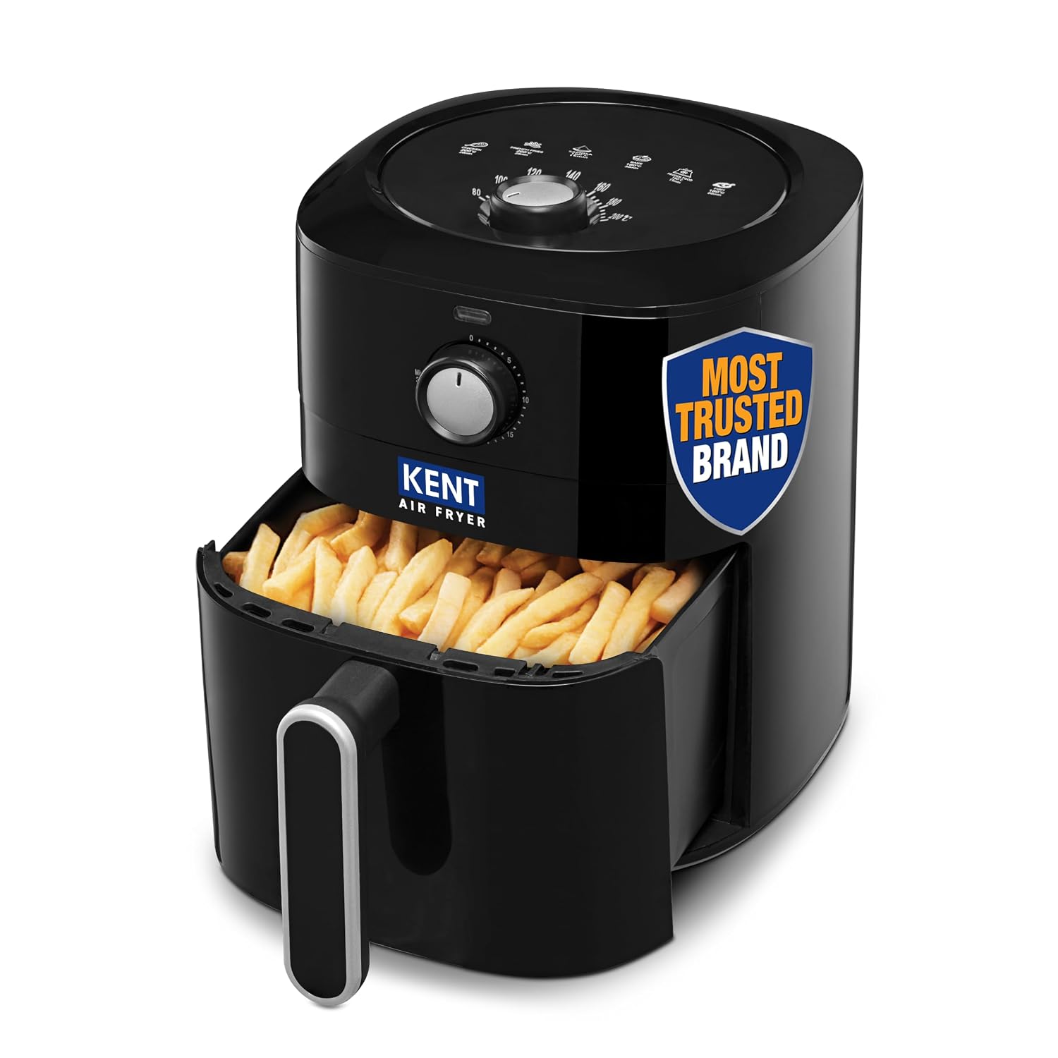 KENT Classic Hot Air Fryer 4L 1300 W | 80% Less Oil | Instant Electric Air Fryer Bake