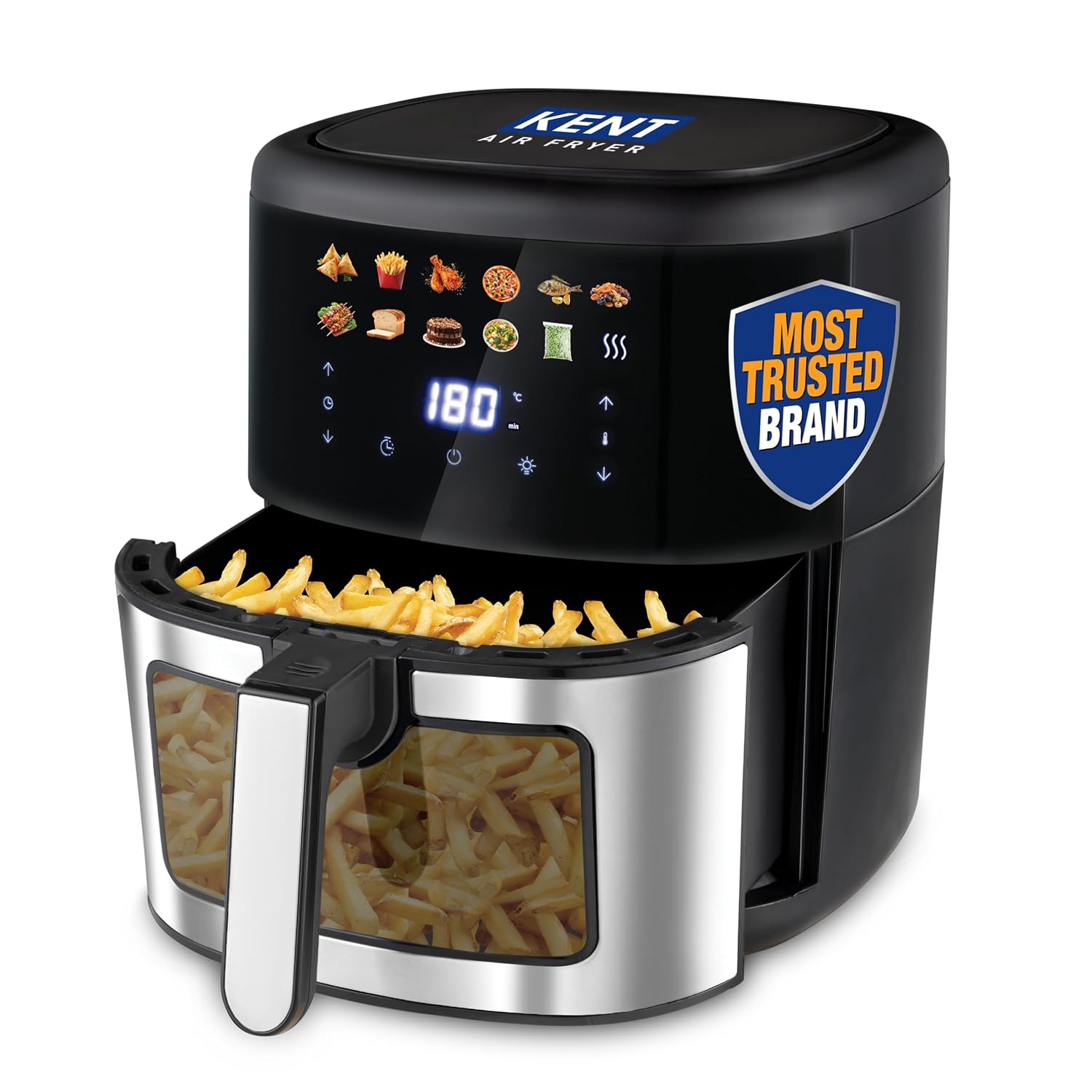 KENT Digital Air Fryer 7L | 1500W | Bake, Grill & Roast | Up to 80% Less Oil Usage