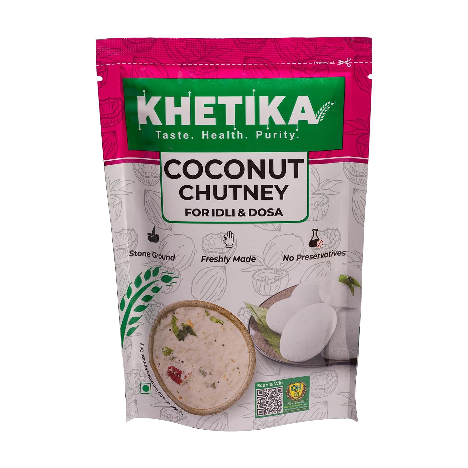 khetika Fresh Coconut Chutney 120g ( Location Specific)