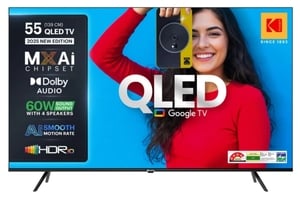 KODAK Matrix 139 cm (55 inch) QLED Ultra HD (4K) Smart Google TV with 60W Sound Output
