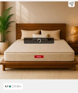 Kurlon 72 x 72 4inch Dual Comfort, Reversible Soft & Firm Sides, Spine Support, Anti-Microbial 4 inch King High Resilien