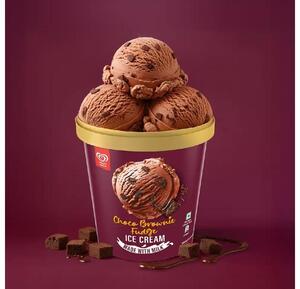 Kwality Wall's Choco Brownie Fudge Ice cream Tub , 700 ml