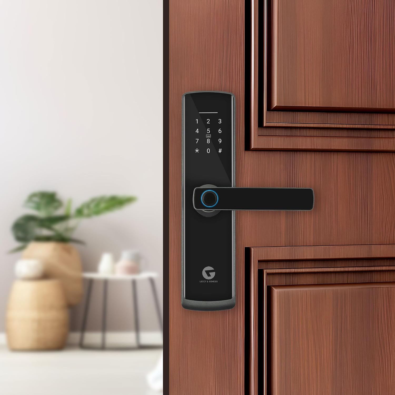L&G Smart Door Lock German Engineering Product for Indian Standards, Fingerprint Smart Door Lock, Multi-User Support, Ta