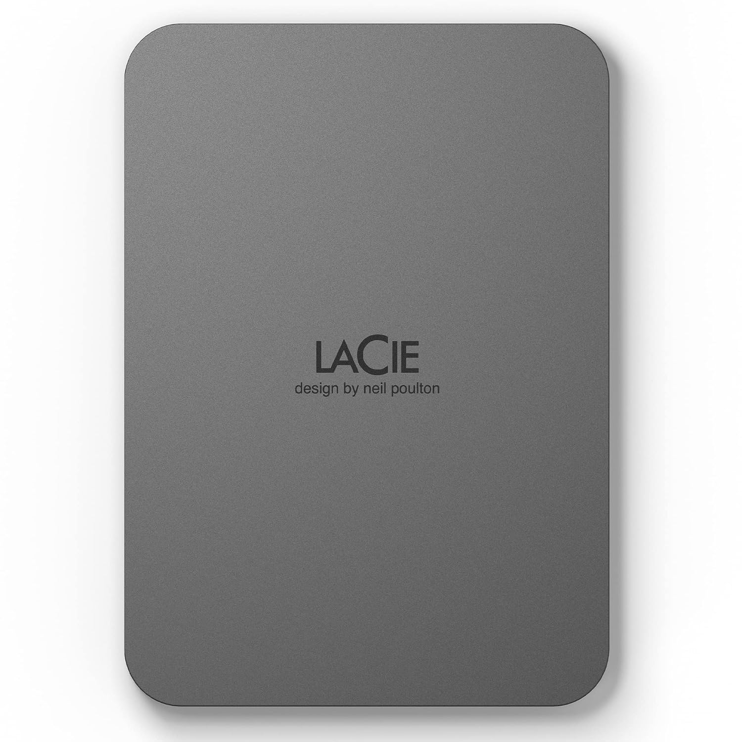 LaCie Mobile Drive Secure 4TB External Hard Drive Portable HDD - Space Grey, USB-C 3.2, for PC and Mac, Post-Consumer Re