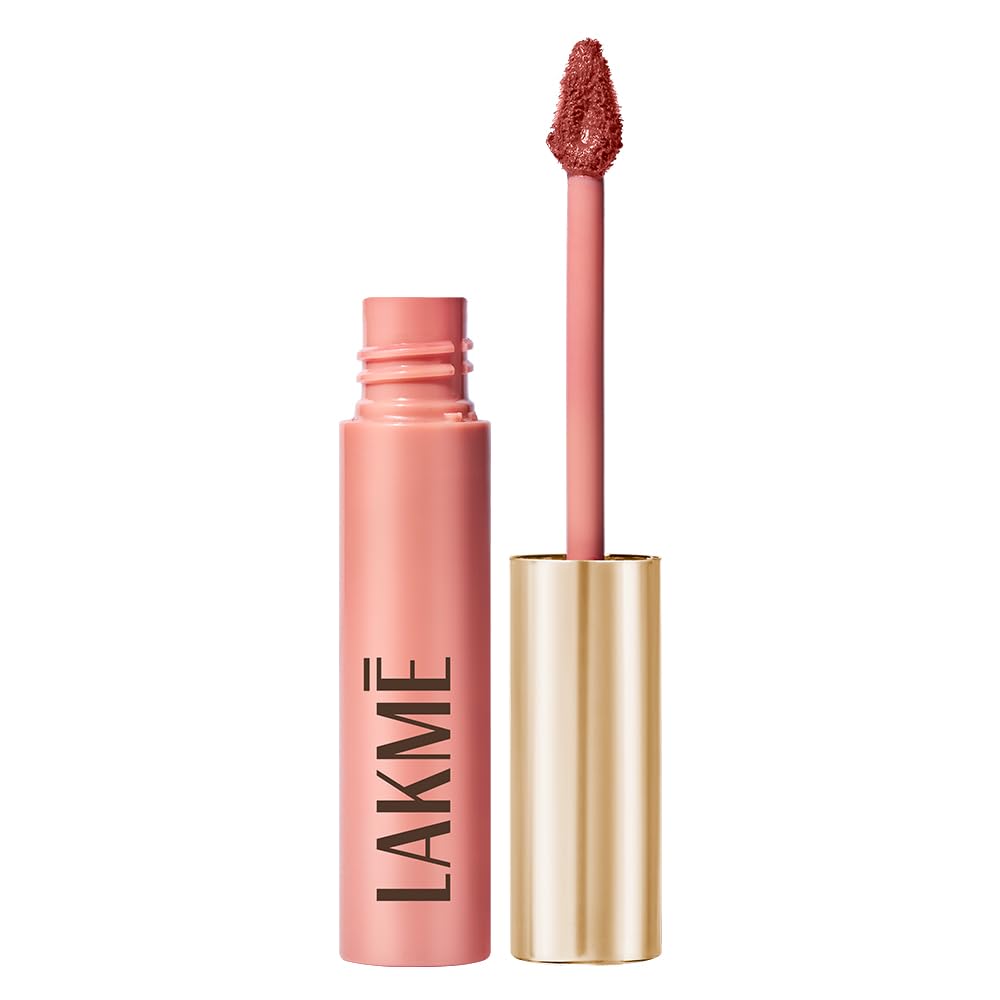 LAKMÉ LAKM Lakme Double Duty Lip & Cheek Mousse Matte Lipstick Soft Blush, Lightweight, Long Lasting, Dewy Look , Burgun