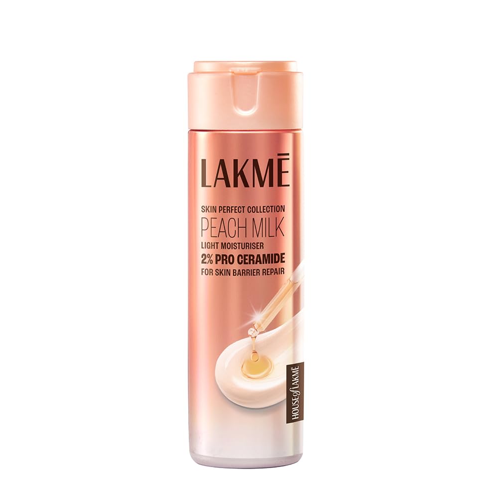 Lakme Peach Milk Pro Ceramide Moisturizer For Dry, Normal & Sensitive 200ml