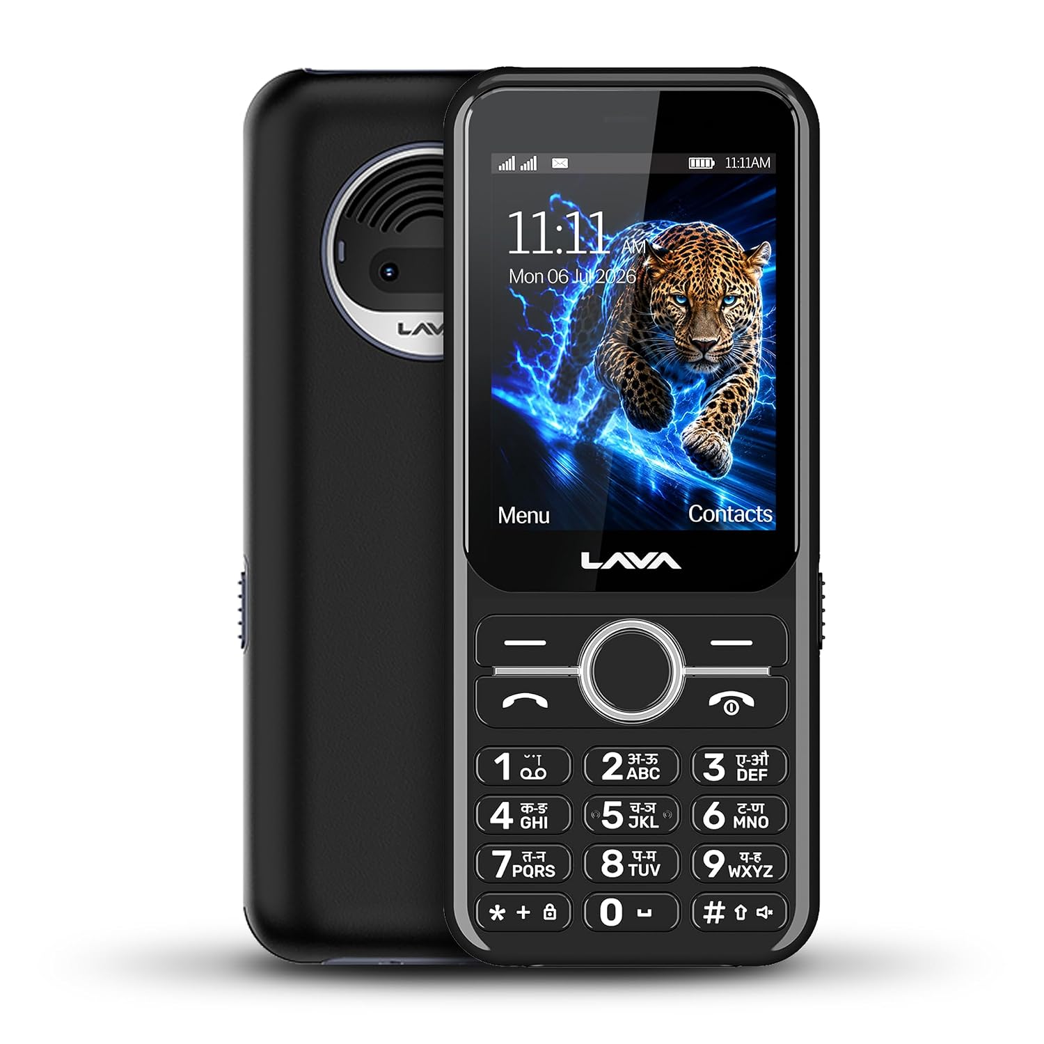 Lava Gem Power + Dual Sim Keypad Phone (2.8" Display, Camera & Fast Charging) | 2575mAh Smart AI Powerful Battery | Wire