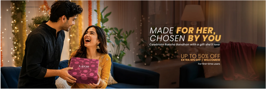 Lavie Made for Her - Upto 50% Off + Extra 10% Off | Get 5% additional off on prepaid orders