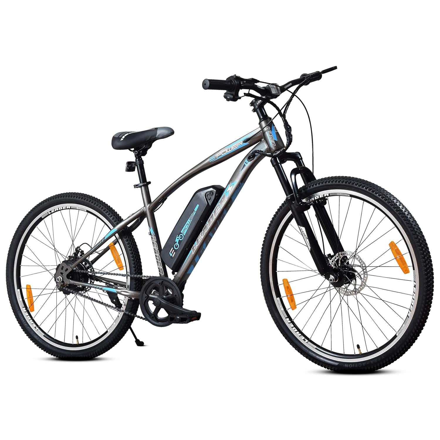 Leader Unisex E-Power L6 Pro 27.5T Electric Cycle With Removable Li-Ion Battery