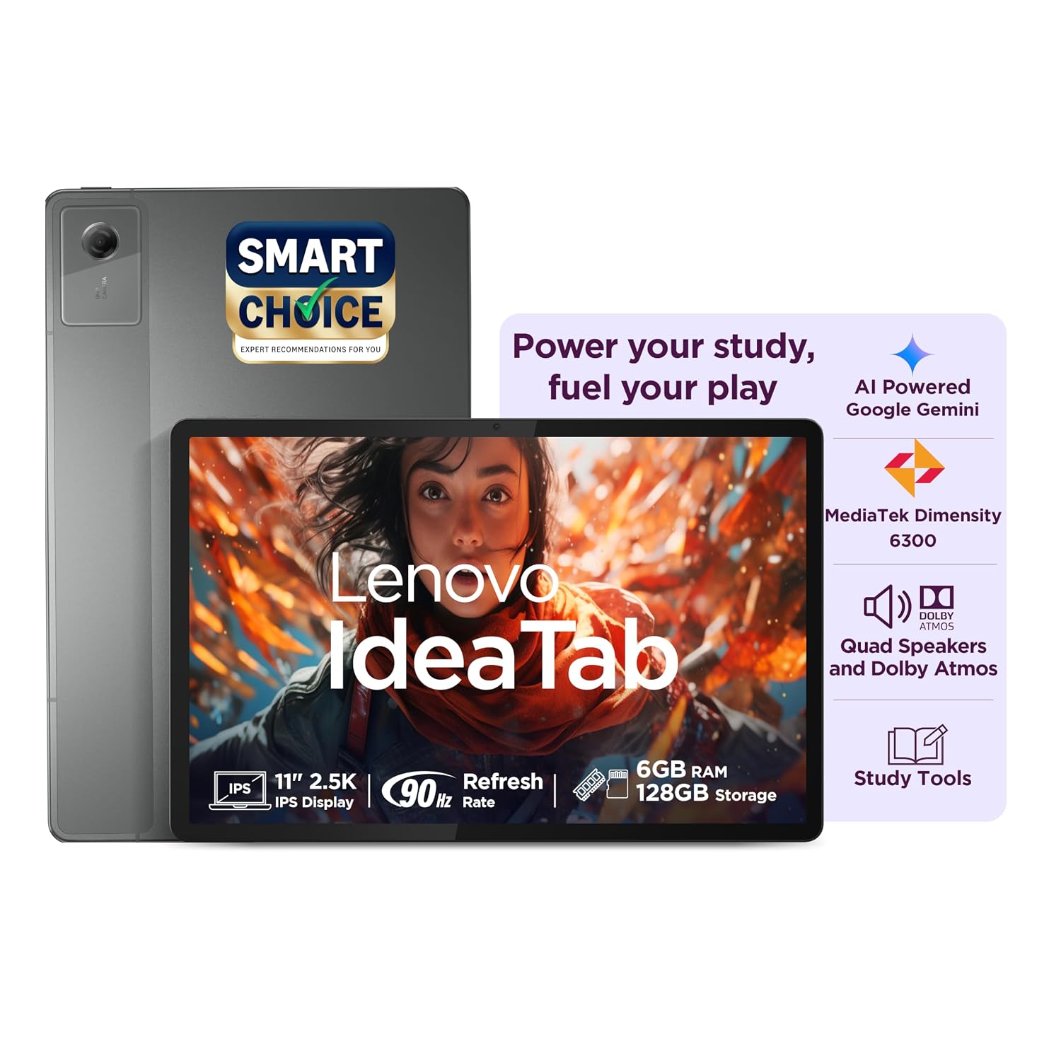 Lenovo Idea Tab (Smartchoice) | WiFi Only |11" 2.5K IPS Display |6GB RAM + 128GB ROM