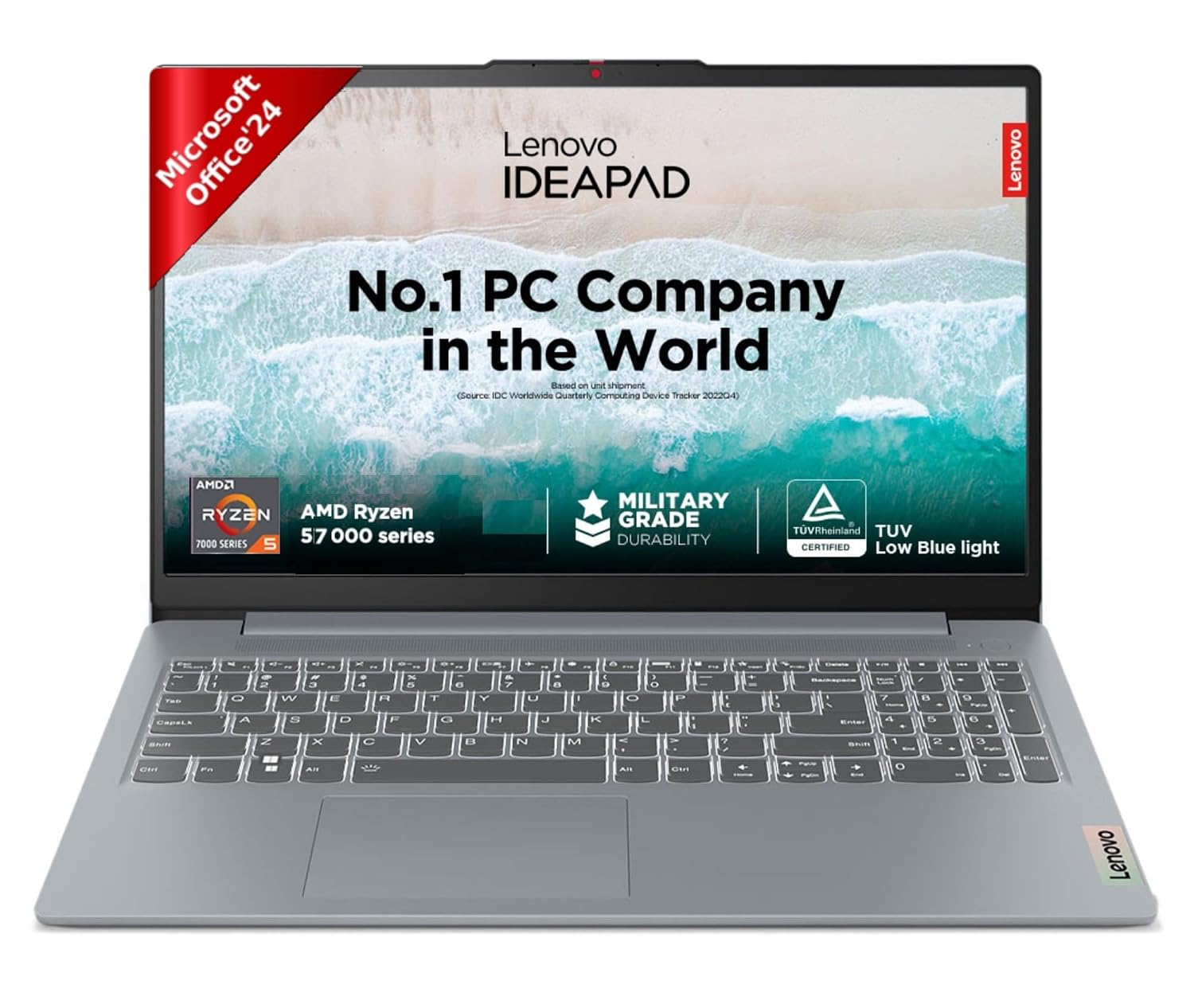 Lenovo IdeaPad Slim 3 Ryzen 5 7520U 15.6" (39.6cm) FHD Thin and Light Laptop (16GB RAM/512GB SSD/Backlit Keyboard)