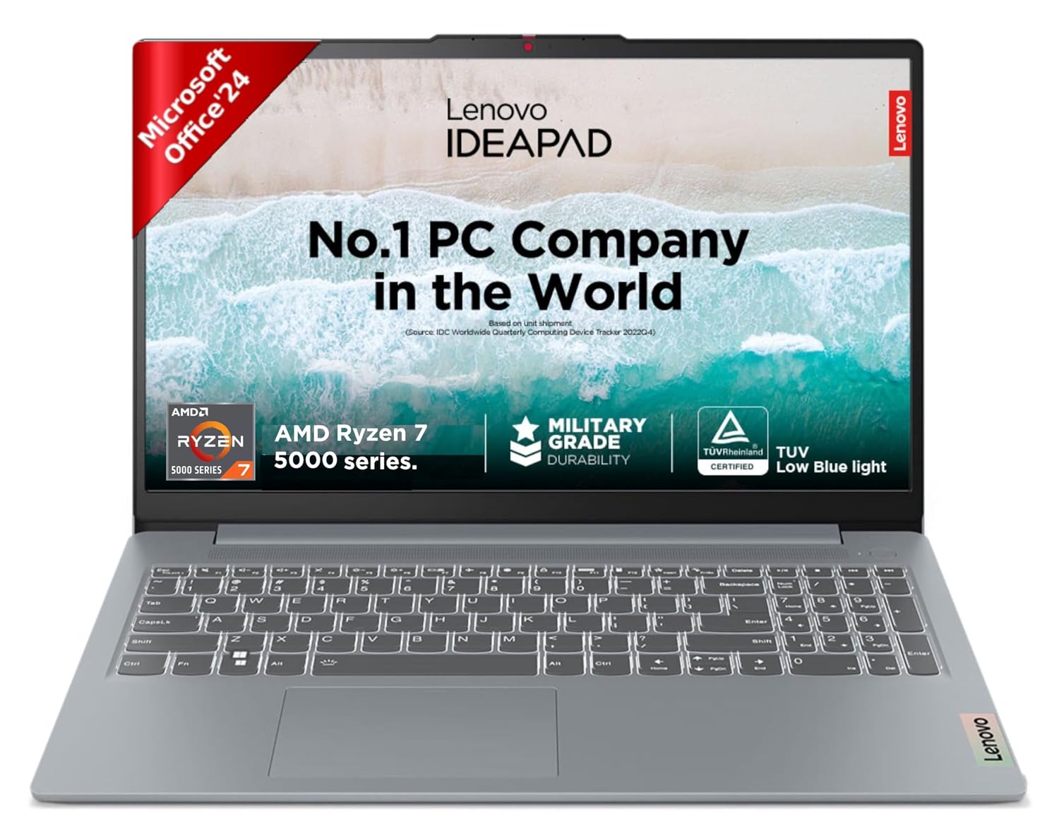 Lenovo IdeaPad Slim 3 Ryzen 7 5825U 15.6" (39.6cm) FHD Thin and Light Laptop (16GB RAM/512GB SSD