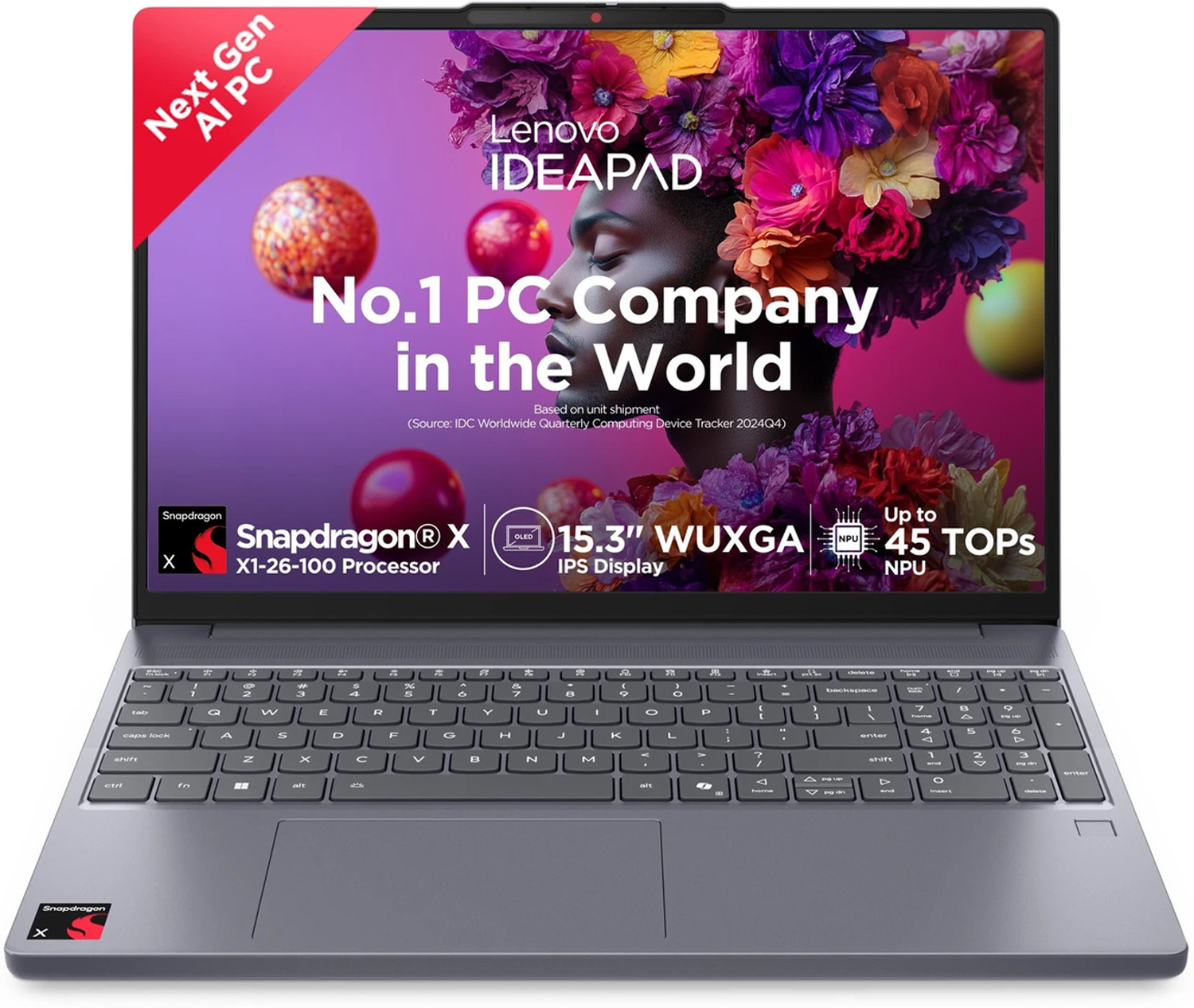 Lenovo IdeaPad Slim 3 with 1Yr ADP Snapdragon X - (16 GB/1 TB SSD/Windows 11 Home)