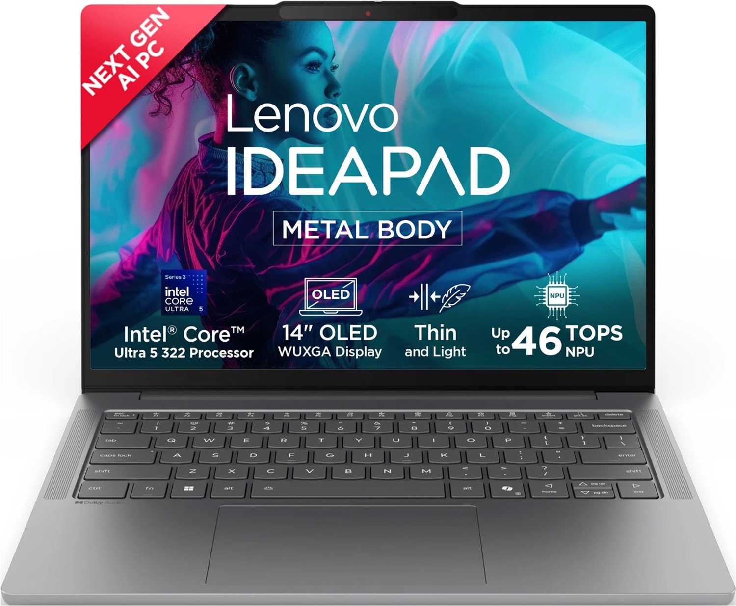 Lenovo IdeaPad Slim 5 (Gen 11) Next-Gen Al PC Intel Core Ultra 5 Series 3 322-(16 GB/512 GB SSD) (Windows 11 Home) IdeaP