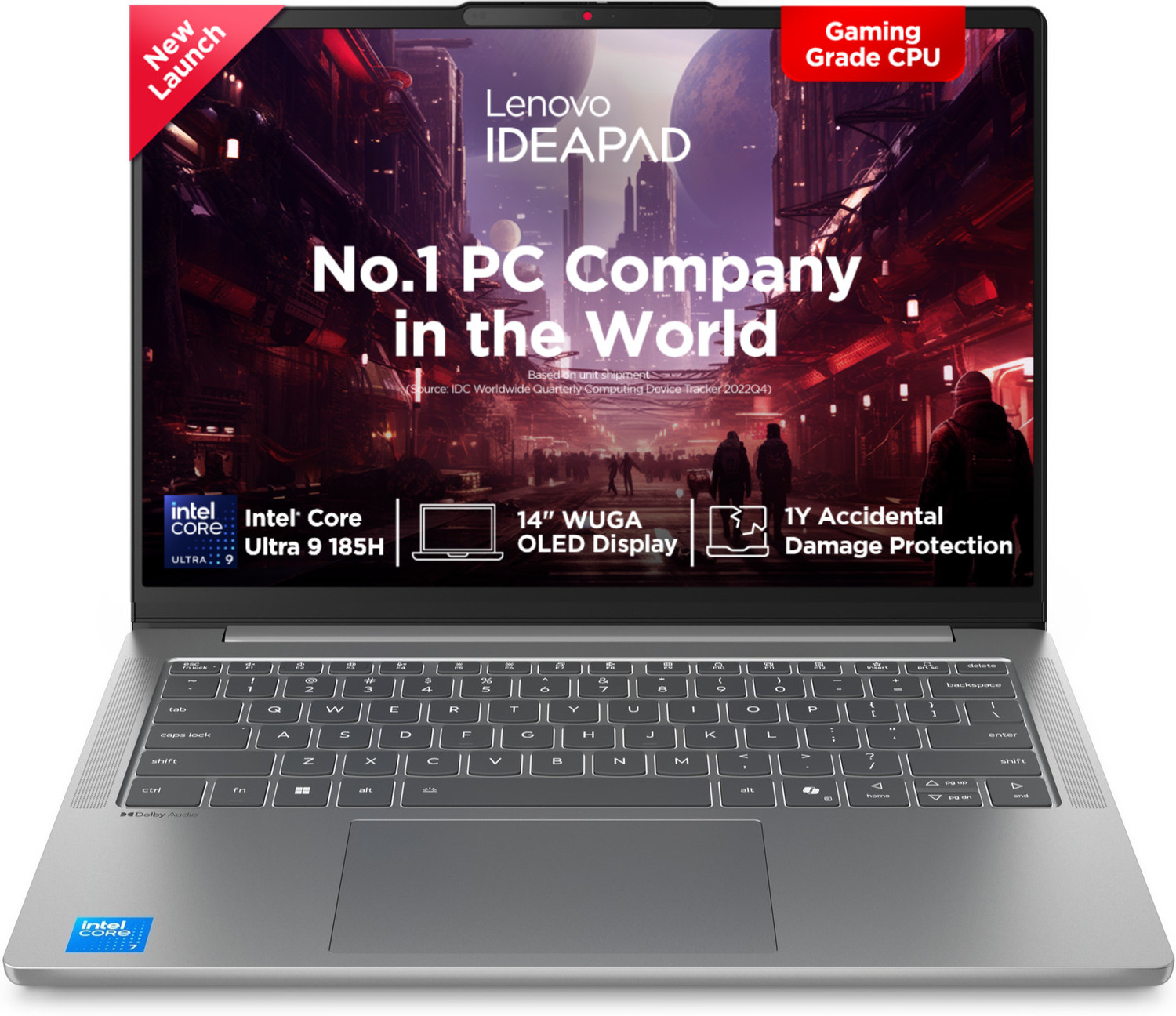 Lenovo IdeaPad Slim 5 OLED Display Intel Core Ultra 9 185H (16GB/512 GB SSD/Windows 11 Home) Laptop
