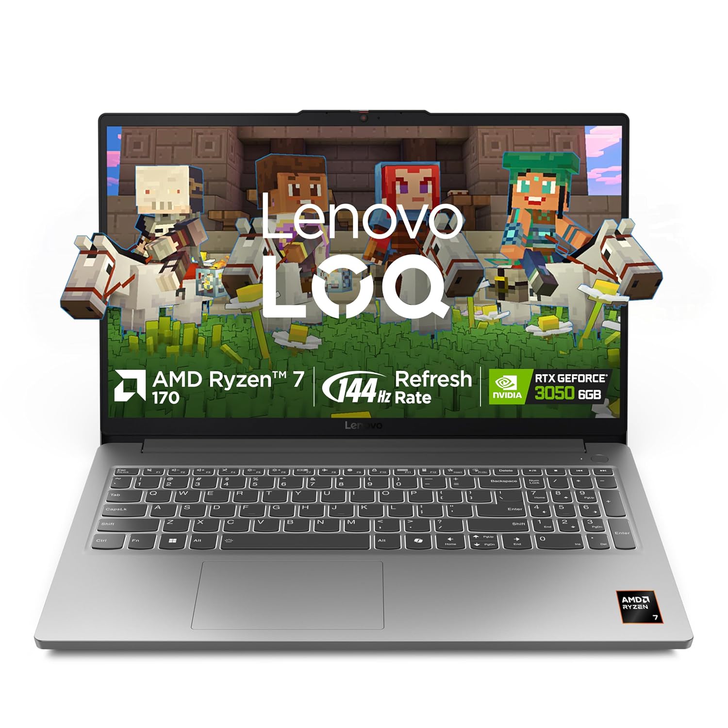Lenovo LOQ Essential AMD Ryzen 7 170 | NVIDIA RTX 3050 6GB (16GB RAM/512GB SSD/FHD IPS/144Hz) Laptop