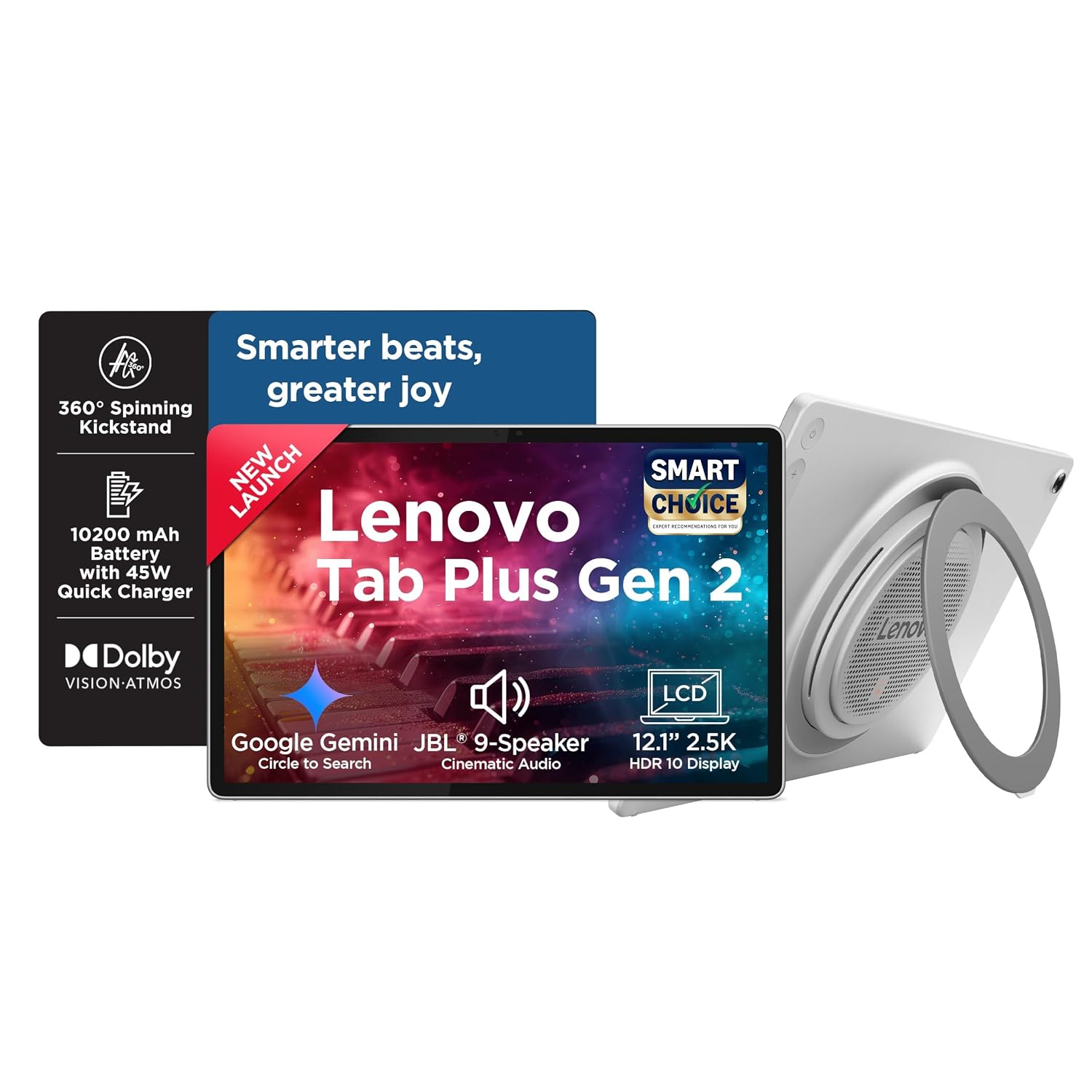 Lenovo Tab Plus Gen 2 {Smartchoice} with JBL 9-unit Speaker System, Wifi only (8GB, 128GB)