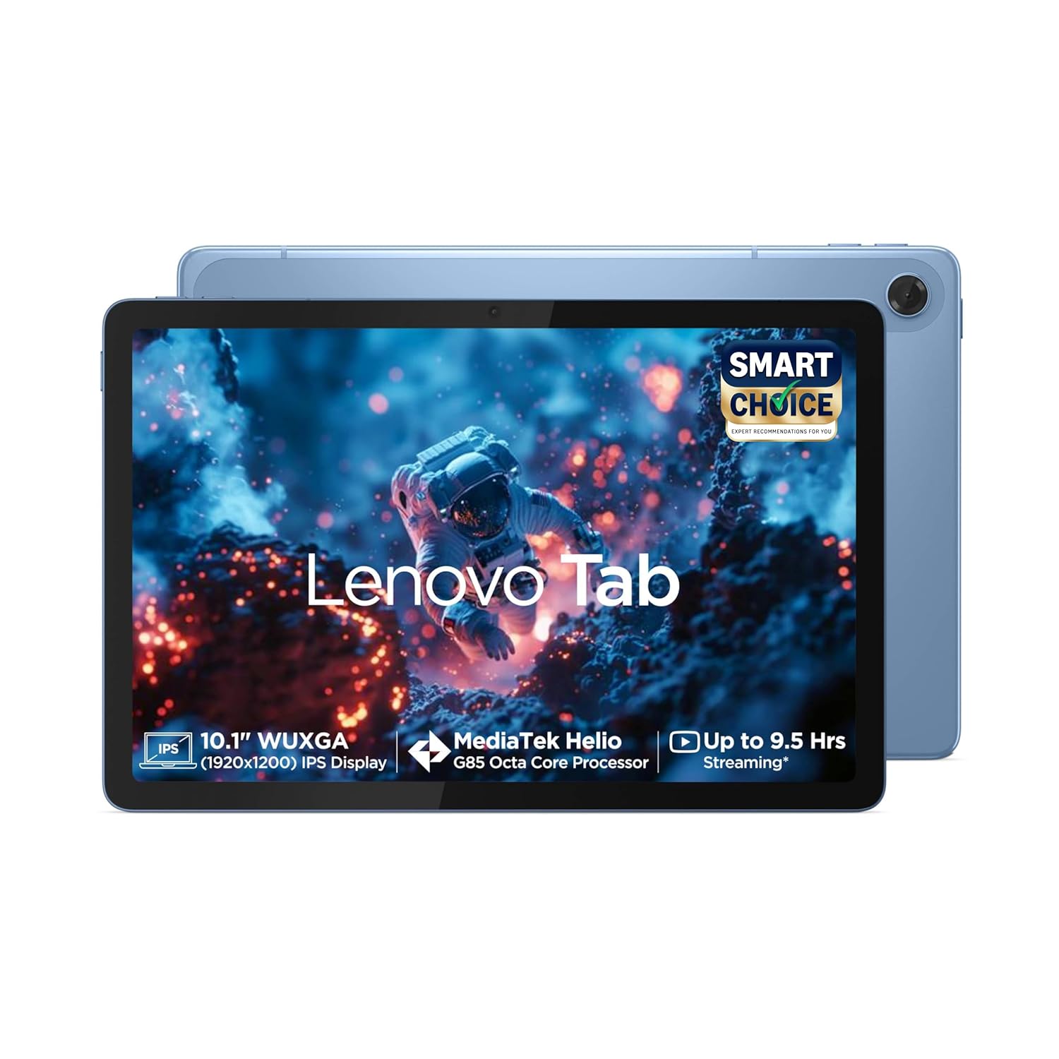 Lenovo Tab (Smartchoice) | 10.1 Inch Display| Wi-Fi Only| 4 GB RAM + 64 GB ROM (Expandable Up to 1 TB)| Metal Body| Dual