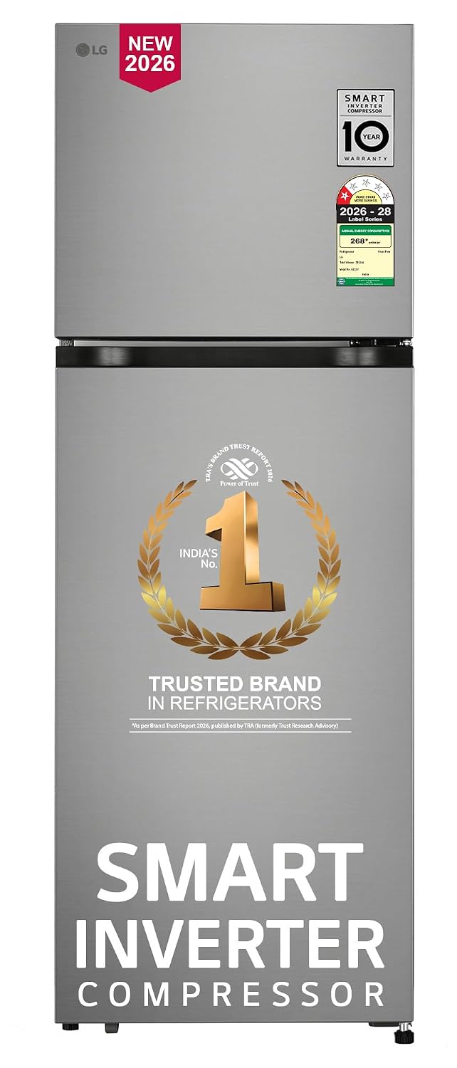 LG 251 L, 1 Star, Frost-Free Smart Inverter Double Door Refrigerator (GLT2516WWPZ) @ 19633 (effectively)