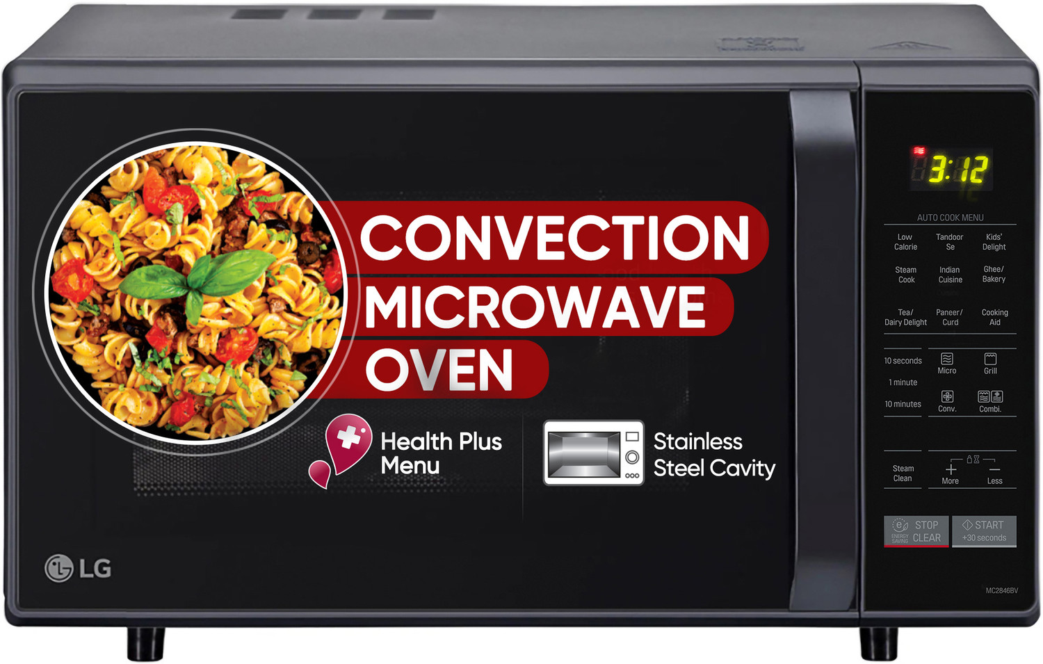 LG 28 L 251 Health Plus Menu, Ghee in 12 mins and Quartz Heater Oven